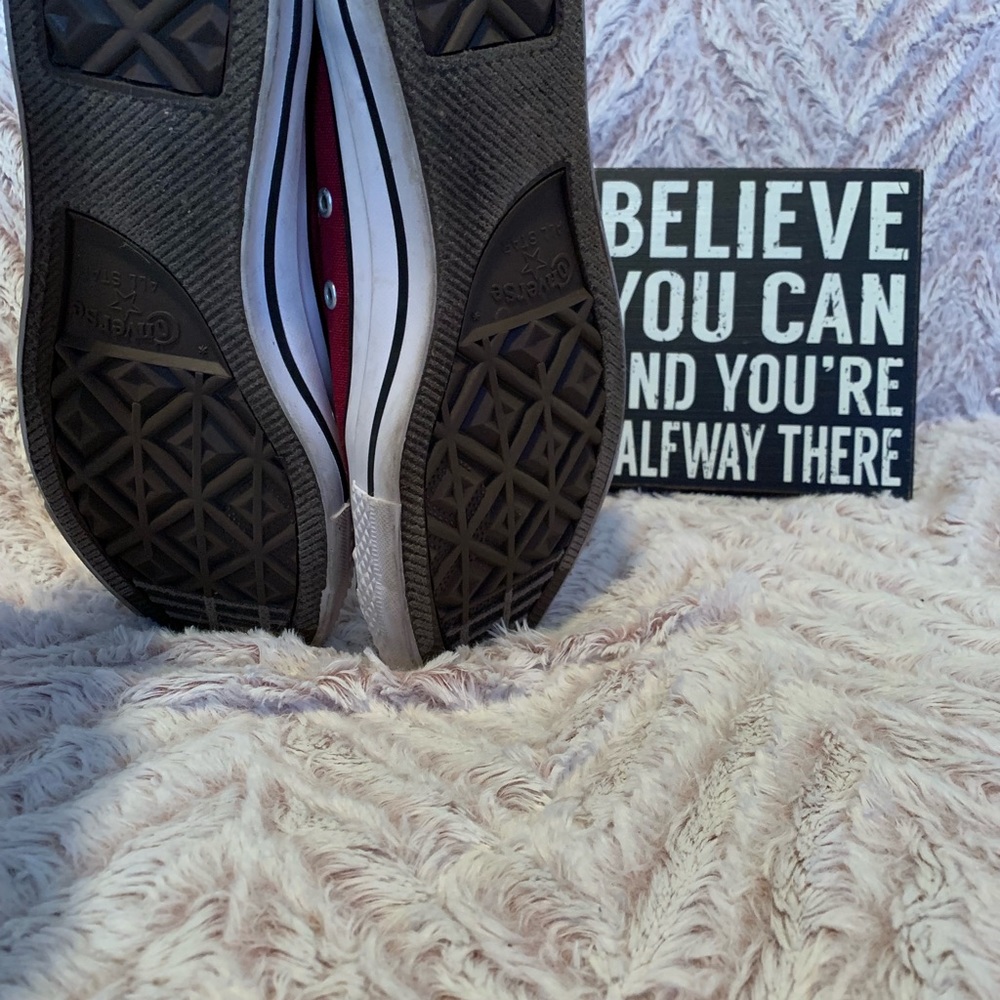 Burgundy Converse - Picture 7 of 7